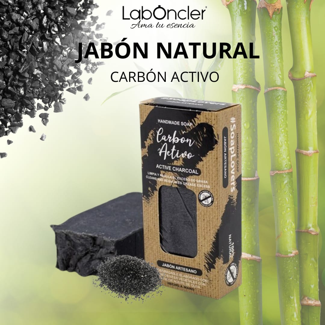 JABÓN Natural de Carbón Activo