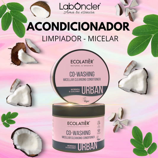 ECOLATIER Acondicionador Limpiador Micelar Moringa y Coco