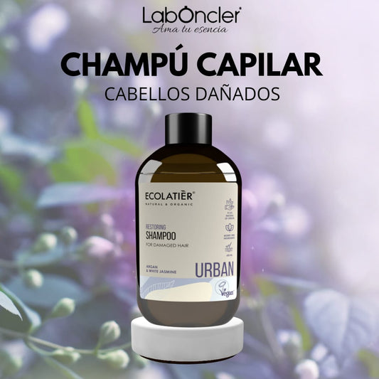 ECOLATIER Champú Restaurador Cabello Dañado, Argán y Jazmín
