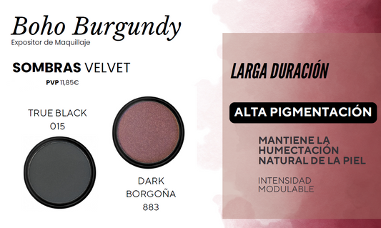 Sombras Velvet  alta pigmentación Larga duración