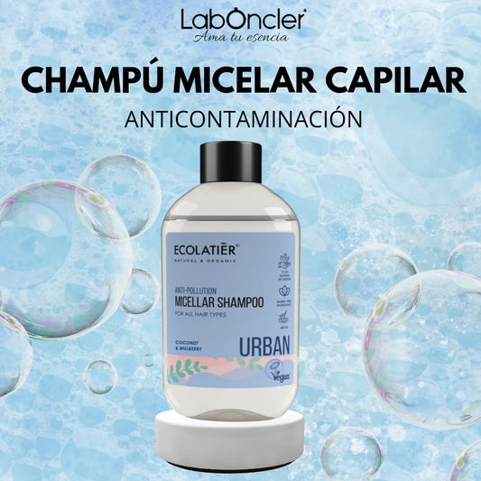 ECOLATIER Champú Micelar Antipolución para Todo Tipo de Cabello